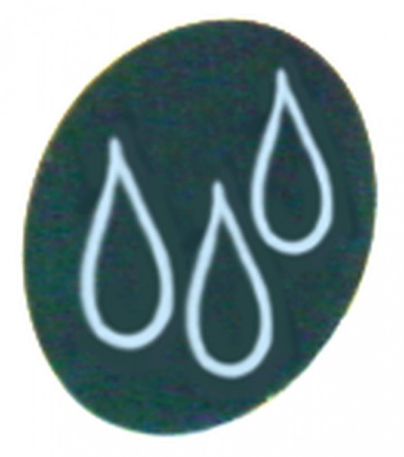 knob dial plate symbol water - Code 111049