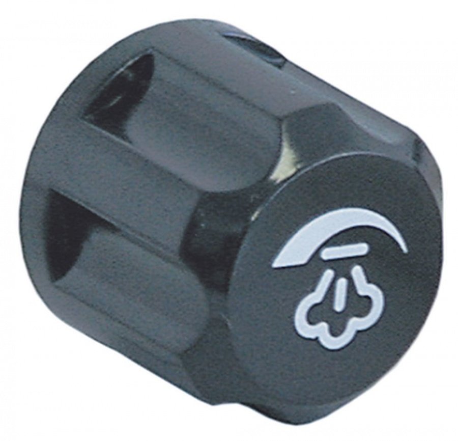 Buton robinet abur, cu simbol abur, ø 40 mm, ax ø 10 x 8 mm - 111091