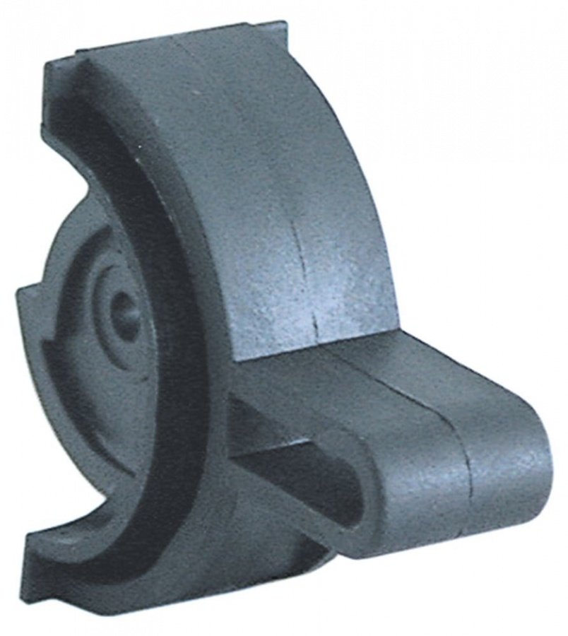 lever handle steam/water plastic black - Code 111105