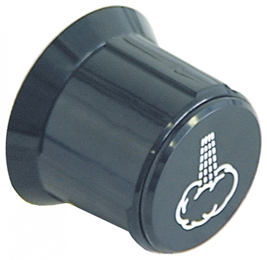 Buton cu simbol abur ø 60mm, ax ø 7x7mm - 111115