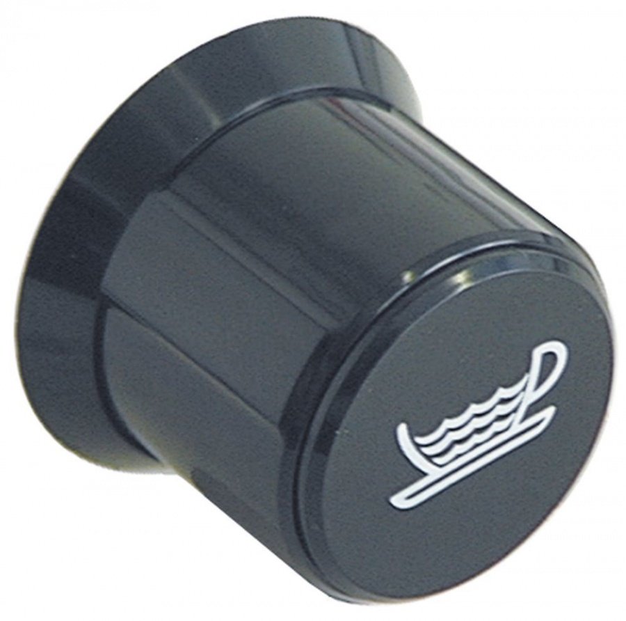 Buton cu simbol apa ø 60mm, ax ø 7x7mm - 111116