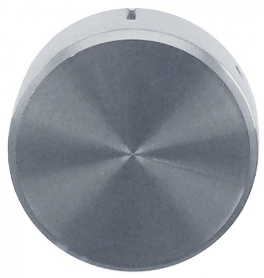 knob switch zero mark ø 37 mm shaft ø 6 mm silver - 111165