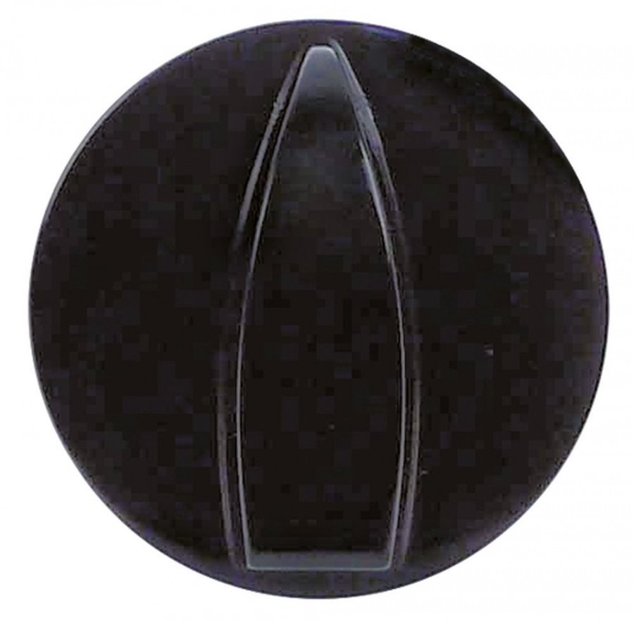 knob switch zero mark ø 42mm shaft ø 4x4mm black