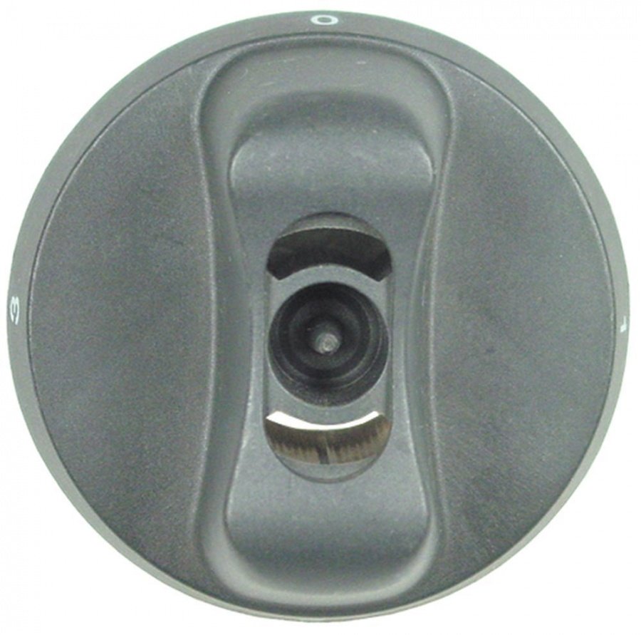 knob switch 4-position ø 65mm shaft ø 6x4,6mm shaft flat bottom black