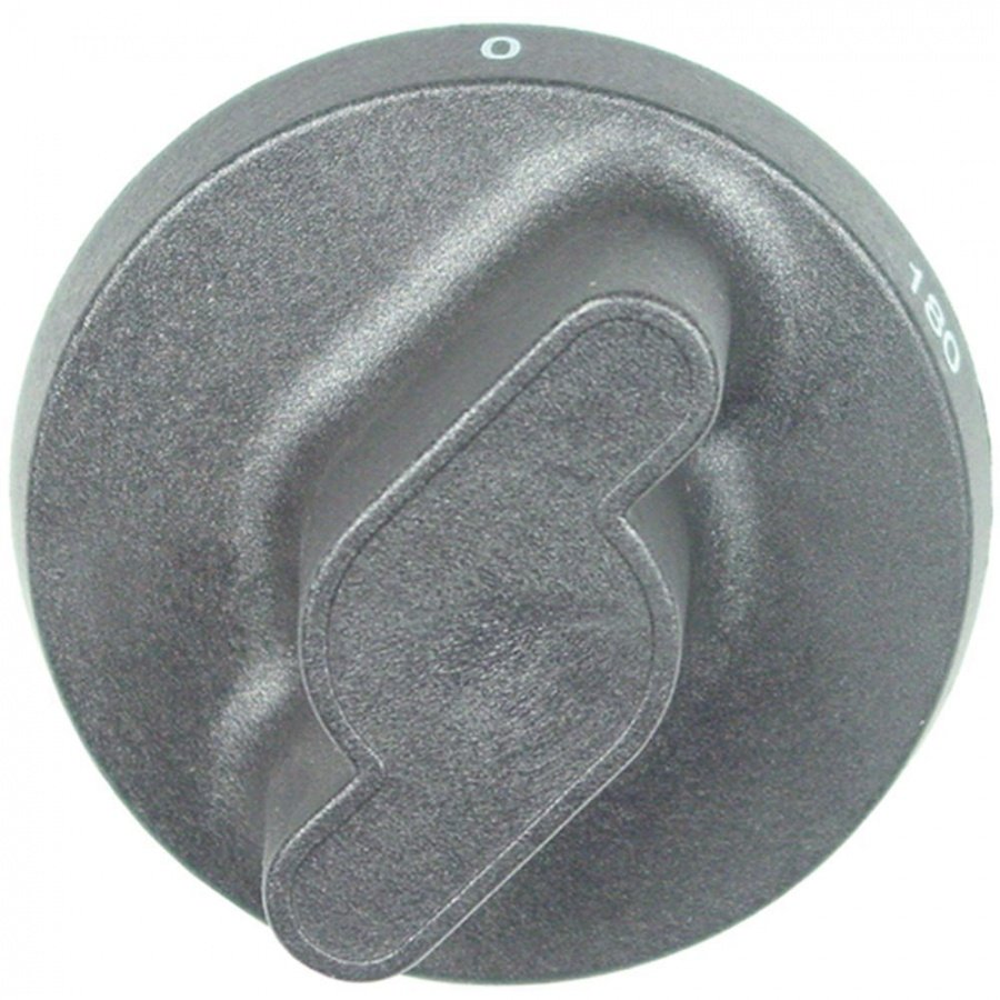 knob thermostat t.max. 180°C temperature range 100-180°C ø 73mm shaft ø 6x4,6mm