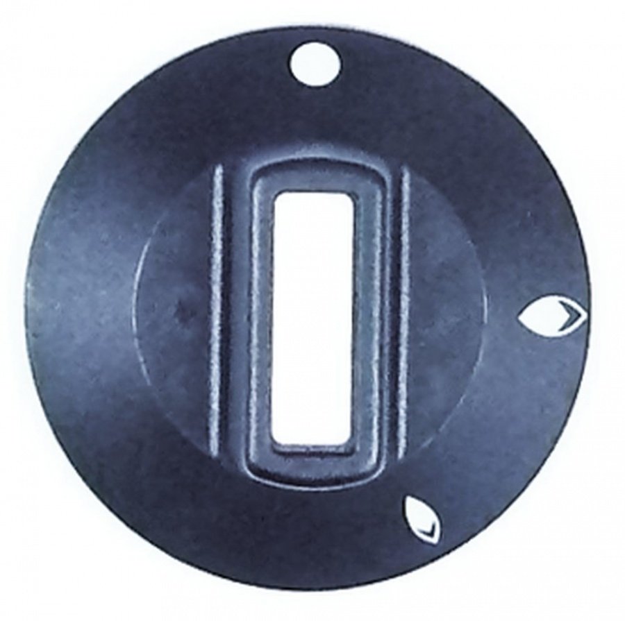 Buton robinet gaz ø 50 mm, ax ø 6x4,6 mm, tesitura in stanga - 111237