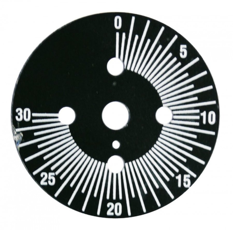 Disc indicator 30 min, ø 60 mm, pozitie permanenta - 111253