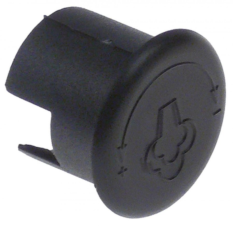 knob dial plate steam ø 28mm black