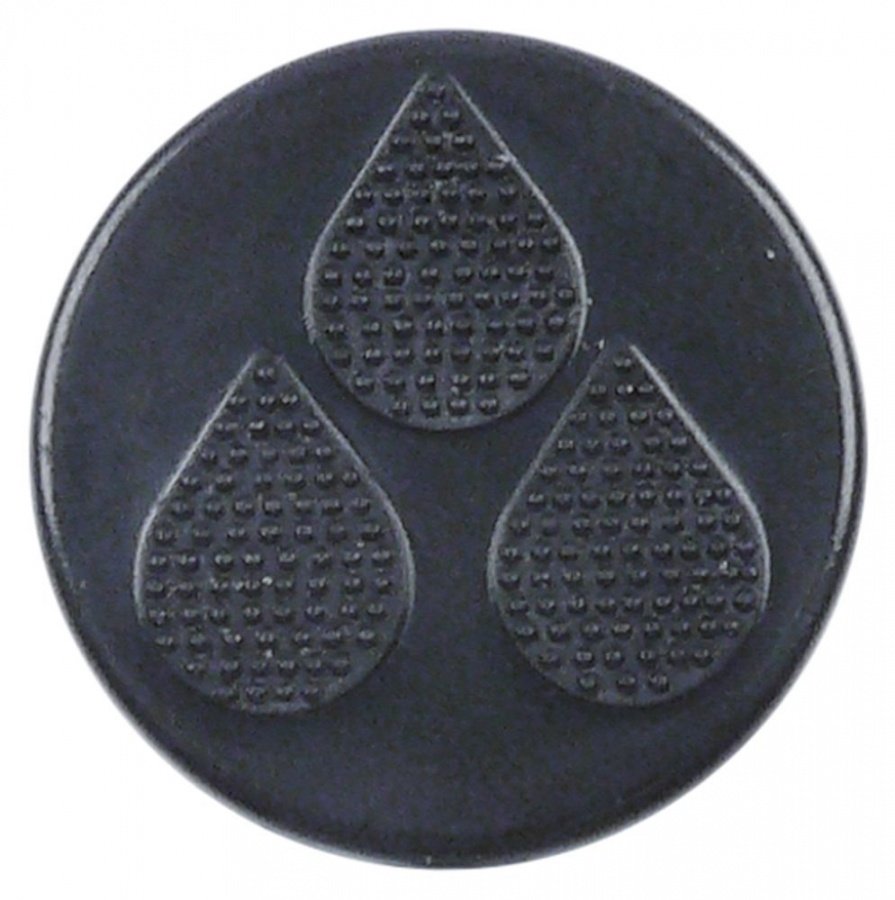 knob dial plate steam ø 20mm L 7mm black