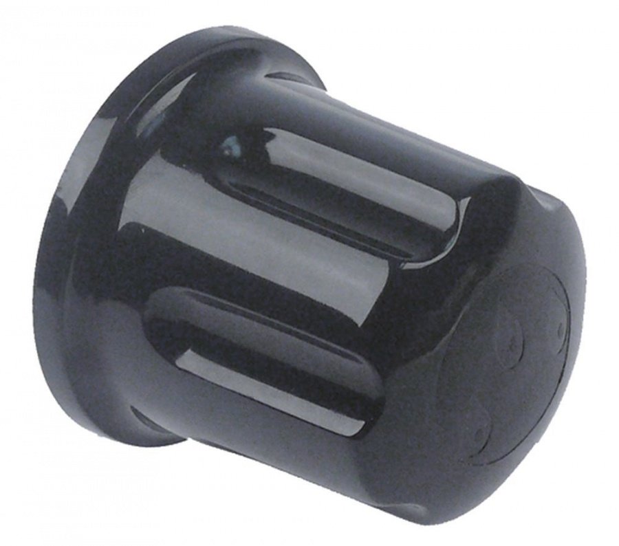 knob water ø 53mm L 53mm shaft flat upper black
