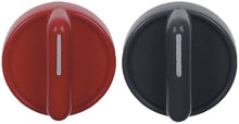 knob set ø 41mm shaft ø 6x4,6mm grey, red