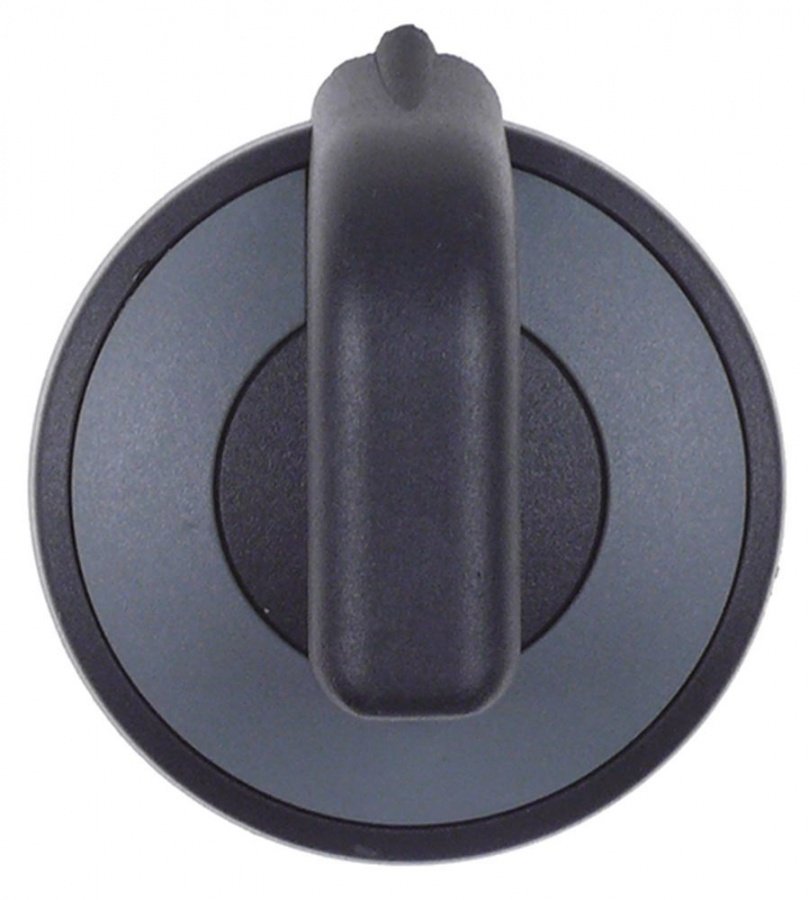 knob zero mark ø 71,5mm shaft ø 6x4,6mm shaft flat upper grey/black