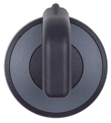 knob zero mark ø 71,5mm shaft ø 6x4,6mm shaft flat upper grey/black