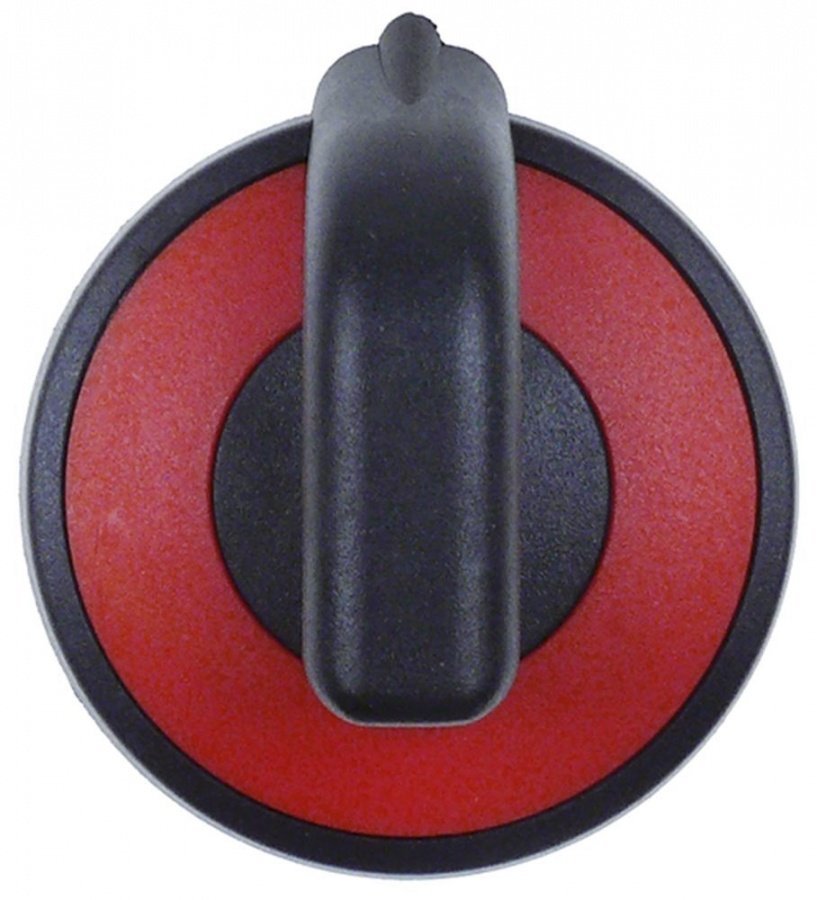 knob zero mark ø 71,5mm shaft ø 6x4,6mm shaft flat upper red/black