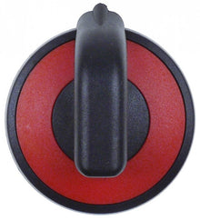 knob zero mark ø 71,5mm shaft ø 6x4,6mm shaft flat upper red/black
