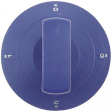 knob ø 60,5mm shaft ø 7x7mm shaft flat upper blue