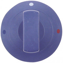 knob ø 60,5mm shaft ø 7x7mm shaft flat upper blue