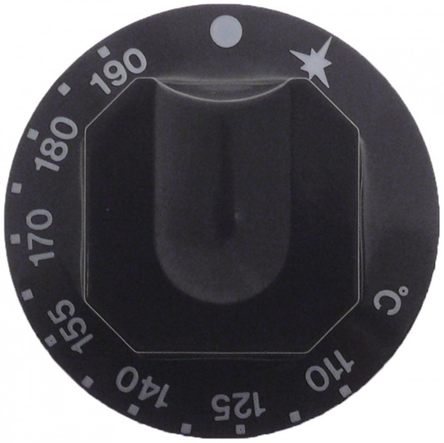 Buton pentru termostat 110-190°C, ø 70 mm, ax ø 10x8 mm - 111438