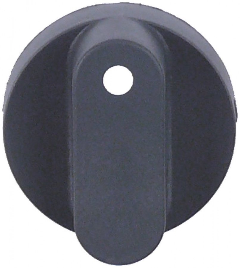 knob zero mark ø 42mm shaft ø 6x4,6mm shaft flat right grey