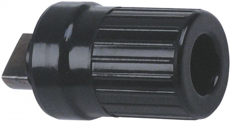 knob ø 38mm shaft ø 8x6mm black