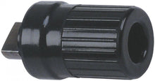 knob ø 38mm shaft ø 8x6mm black