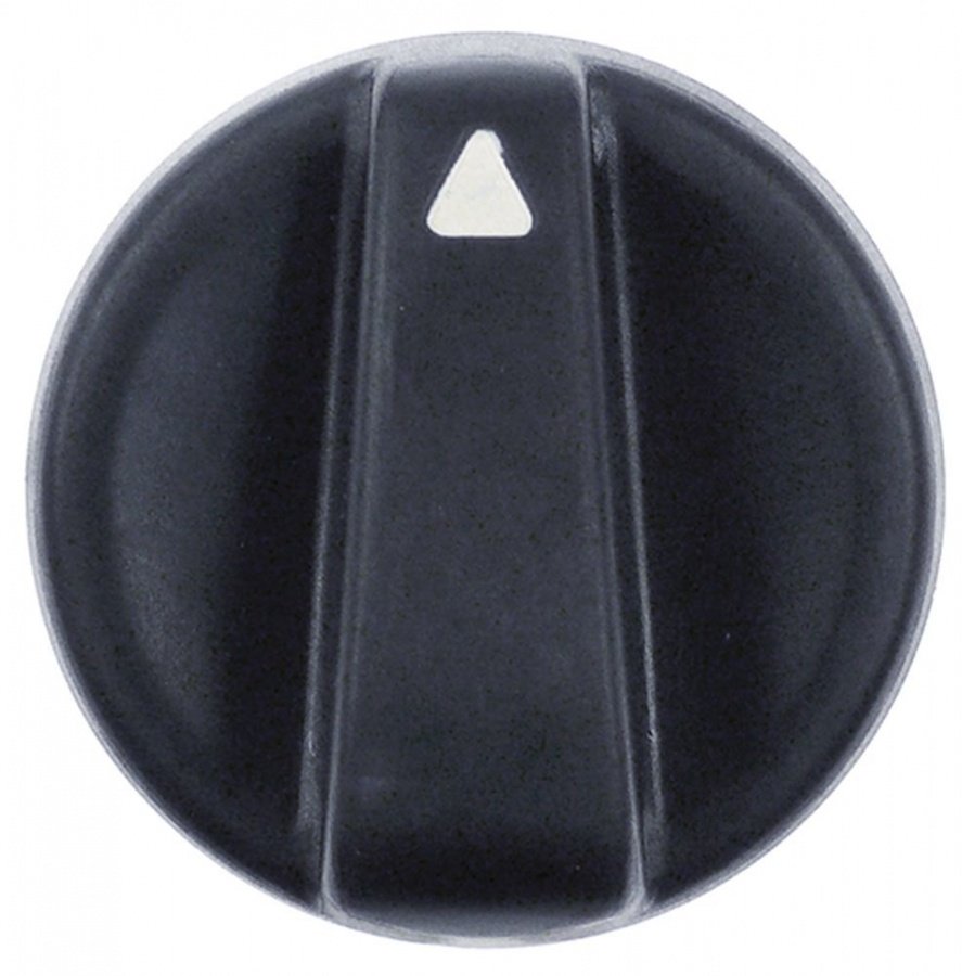 Buton negru ø 65 mm, ø ax 6 x 4,6 mm - 111469