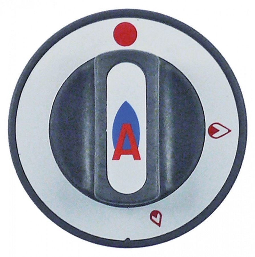 knob gas tap ø 63mm shaft ø 8x6mm shaft flat right