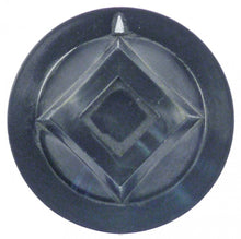 knob ø 46mm shaft ø 6x4,6mm shaft flat upper black