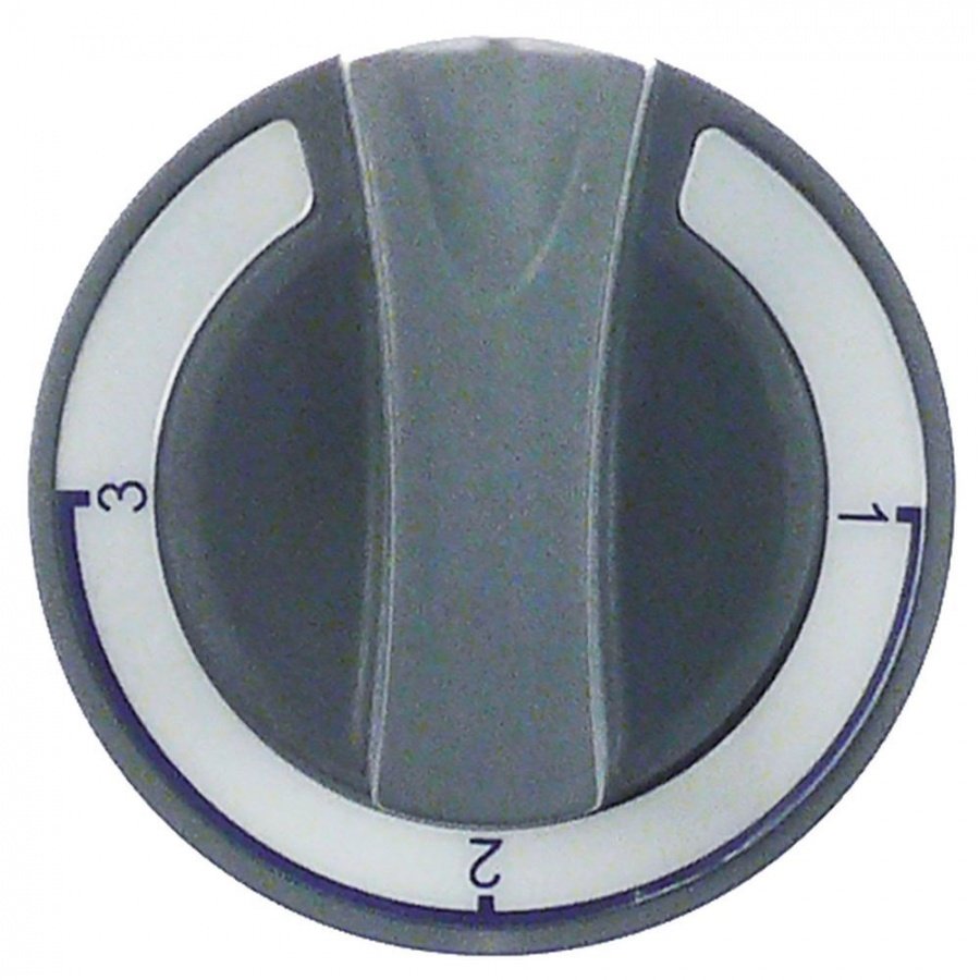 knob switch 4-position ø 60mm shaft ø 6x4,6mm shaft flat upper grey
