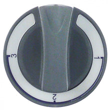 knob switch 4-position ø 60mm shaft ø 6x4,6mm shaft flat upper grey