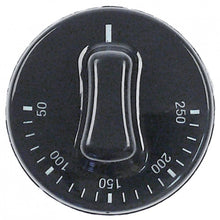knob thermostat t.max. 250°C temperature range 50-250°C ø 53mm shaft ø 6x4,6mm