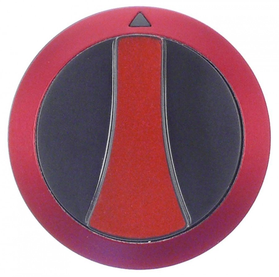 knob zero mark ø 52mm shaft ø 6x4mm shaft flat upper black/red