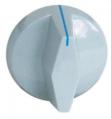 knob switch zero mark ø 50mm shaft ø 6x4,6mm shaft flat left white