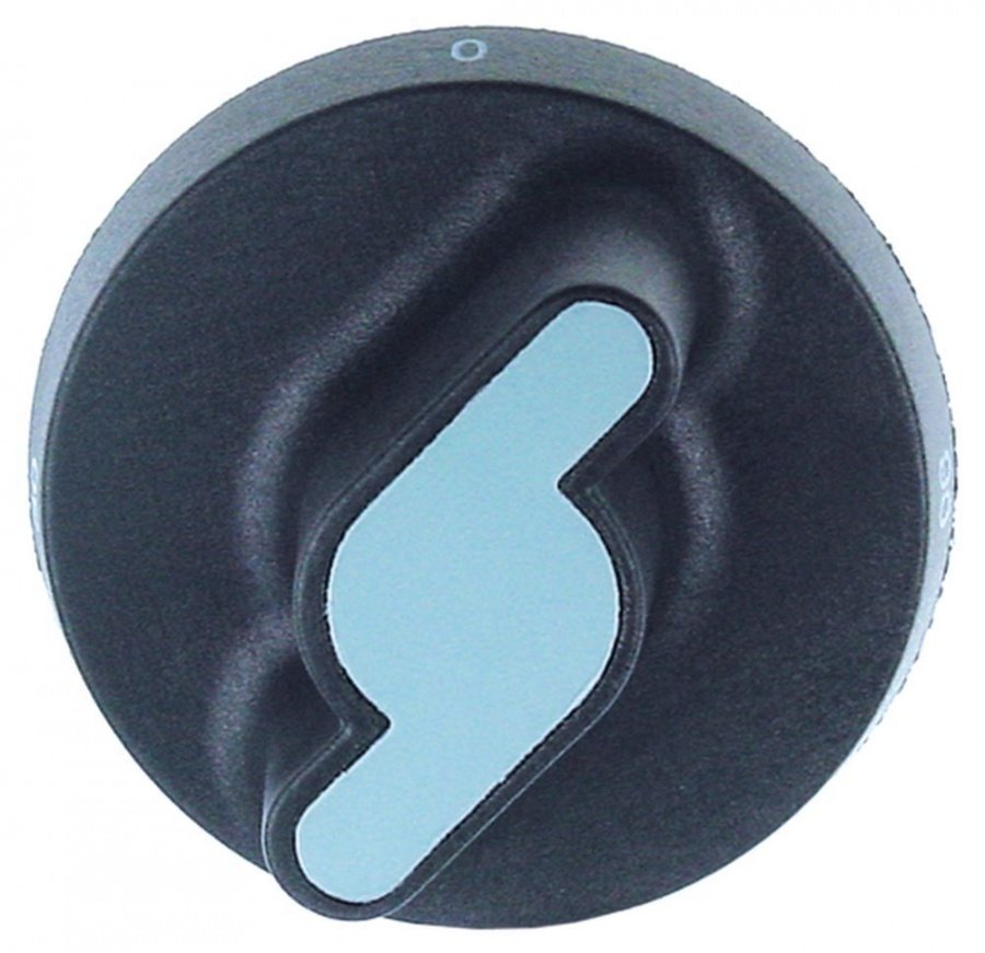 knob thermostat t.max. 90°C temperature range 30-90°C ø 73mm shaft ø 6x4,6mm