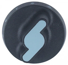 knob gas thermostat 1-7 ø 73mm shaft ø 10x8mm shaft flat upper black