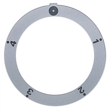 knob dial plate silver switch 5-position - Code 111553