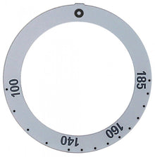 knob dial plate silver thermostat t.max. 185°C - Code 111564