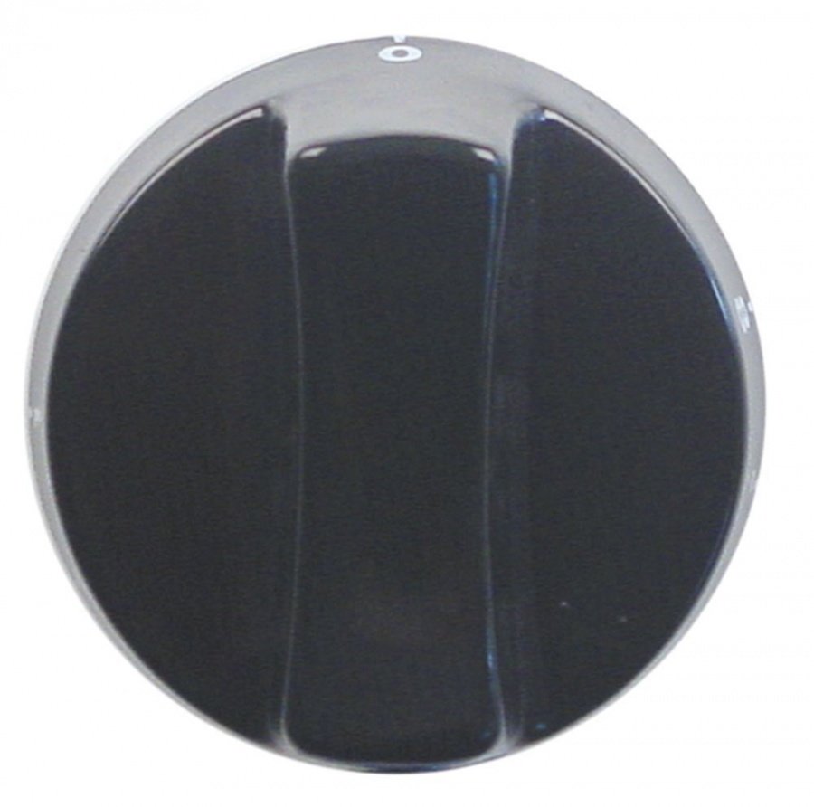 knob thermostat 1-8 ø 63mm shaft ø 6x4,6mm shaft flat bottom black
