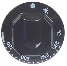 Buton temperatura t.max. 290°C, diametru ø 70 mm, ax ø 8x6,5 mm, negru - 111612