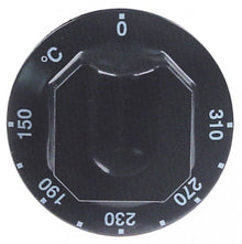 knob thermostat t.max. 310°C temperature range 150-310°C ø 70mm shaft ø 6x4,6mm