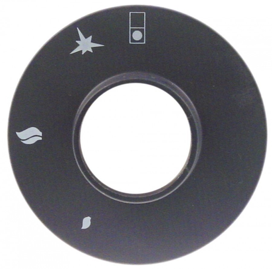 bezel gas tap with ignition flame for front hob