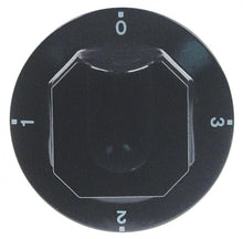 knob switch 4-position ø 70mm shaft ø 6x4,6mm shaft flat upper black