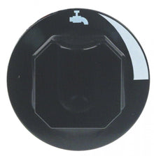 knob water ø 70mm shaft ø 10x8mm shaft flat upper black