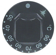 knob gas thermostat t.max. 90°C ø 55mm shaft ø 8x6,5mm shaft flat upper black