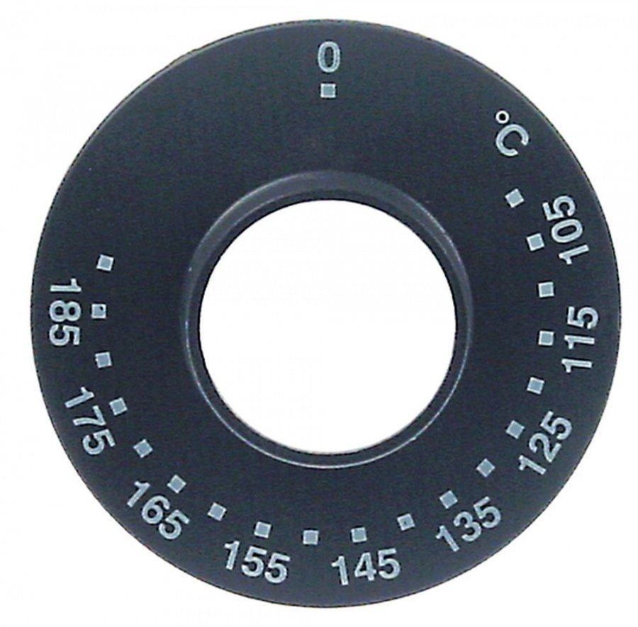 bezel thermostat t.max. 185°C 105-185°C