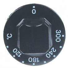 knob thermostat t.max. 300°C temperature range 120-300°C ø 55mm shaft ø 6x4,6mm