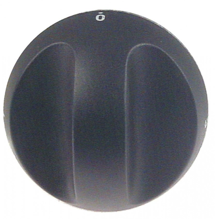 knob switch 4-position ø 70mm shaft ø 6x4,6mm shaft flat upper black