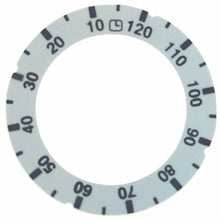 knob dial plate symbol time 120min silver - Code 111728