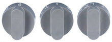 knob set 120 min, 1 - 10, 50 - 250°C, ø 55 mm, shaft ø 6x4,6 mm, shaft flat upper/lower, grey - 111770