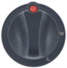 Buton negru ø 55 mm, ax ø 8x6,5 mm - Cod 111775
